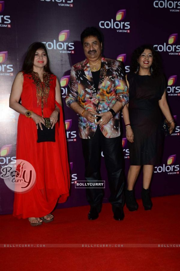 Alka Yagnik, Kumar Sanu and Malishka at Color's Party