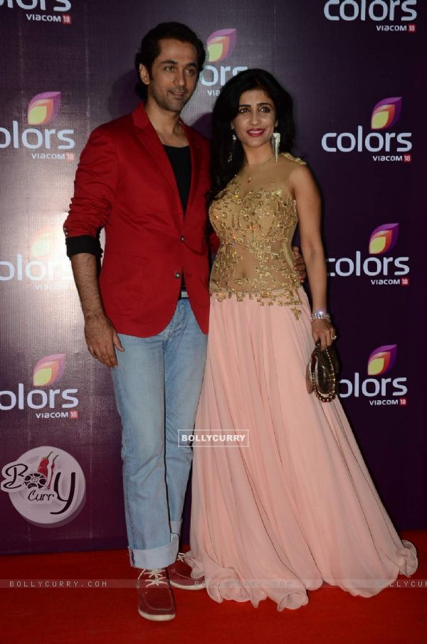Shibani Kashyap With Her Husband at Color's Party