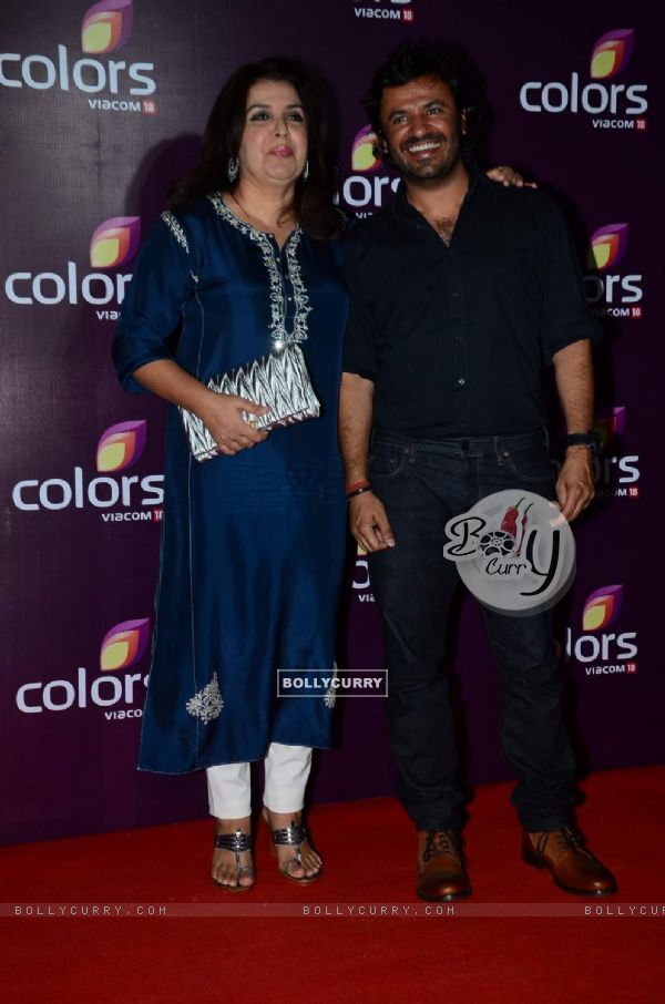 Farah Khan and Vikas Bahl at Color's Party