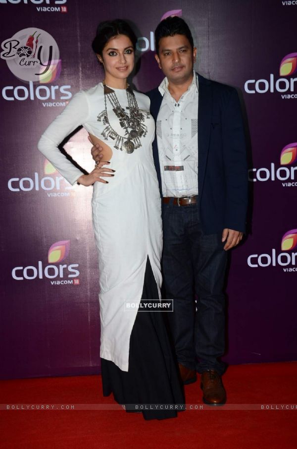 Divya Khosla And Bhushan Kumar at Color's Party