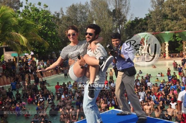 Jackky Bhagnani and Lauren Gottlieb Promoting Welcome to Karachi at Water Kingdom (363262)
