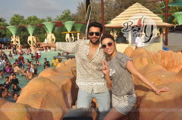 Jackky Bhagnani and Lauren Gottlieb Promoting Welcome to Karachi at Water Kingdom (363264)