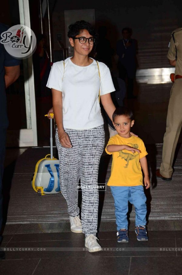 Azad Rao Khan smiles for the camera while returning from Disneyland Trip