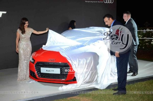 Nimrat Kaur and Ravi Shastri unveil Audi TT Coupe
