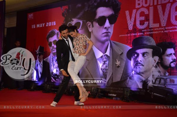 Ranbir Kapoor And Anushka Sharma at 2nd Trailer Launch of Bombay Velvet (363379)