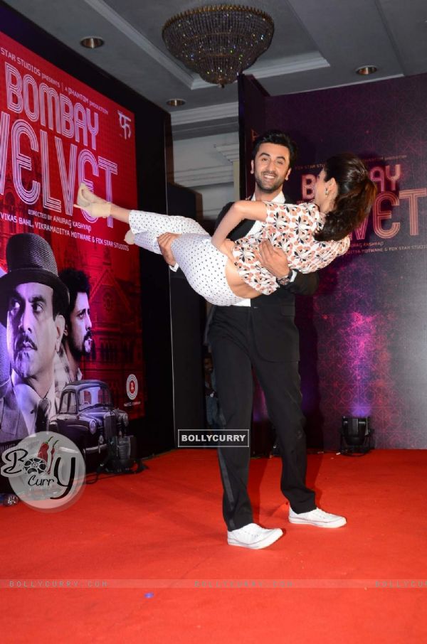 Ranbir and Anushka Sharma at 2nd Trailer Launch of Bombay Velvet (363386)