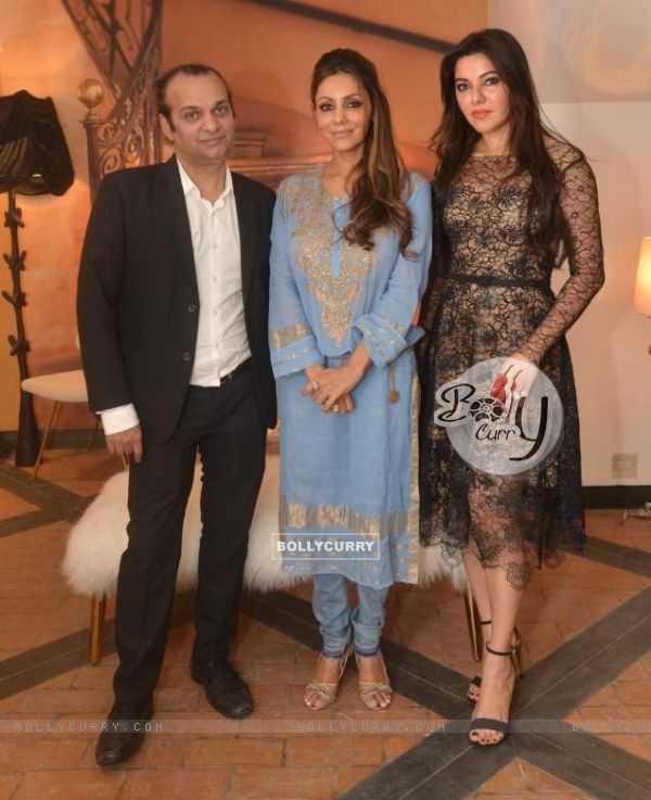 Raj Anand and Kaykasshan Patel at Launch of Gauri Khan's Private Workspace With Champagne High Tea