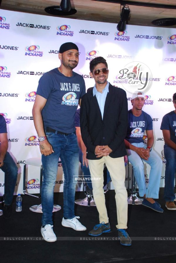 Harbhajan Singh of Mumbai Indians Team Visits Jack and Jones Store in Mumbai