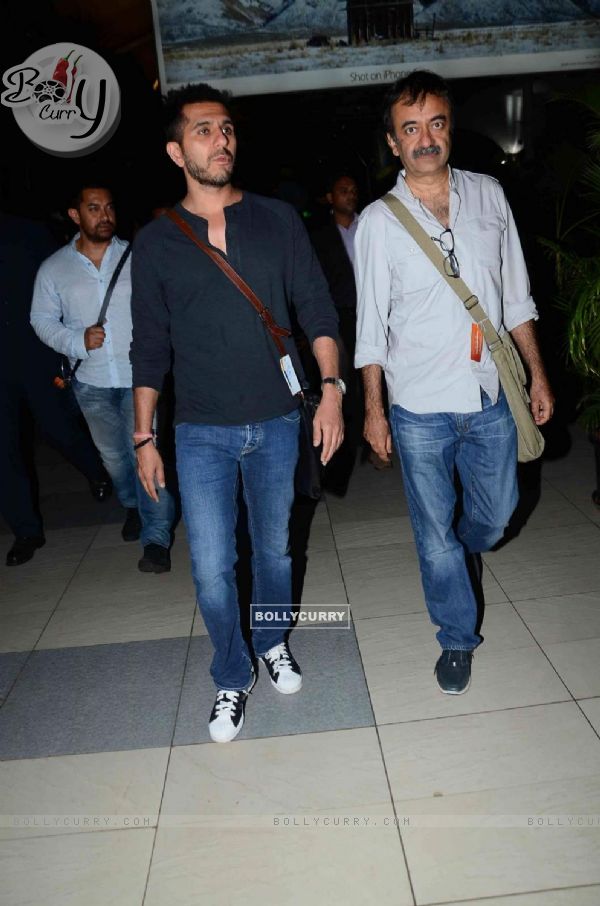 Ritesh Sidhwani and Rajkumar Hirani Snapped at Airport