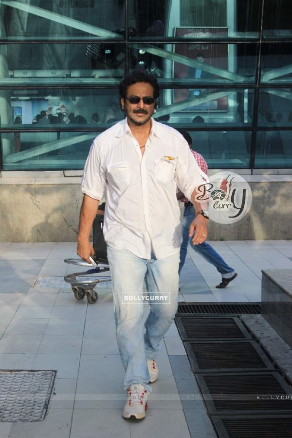 Milind Gunaji was snapped at Airport