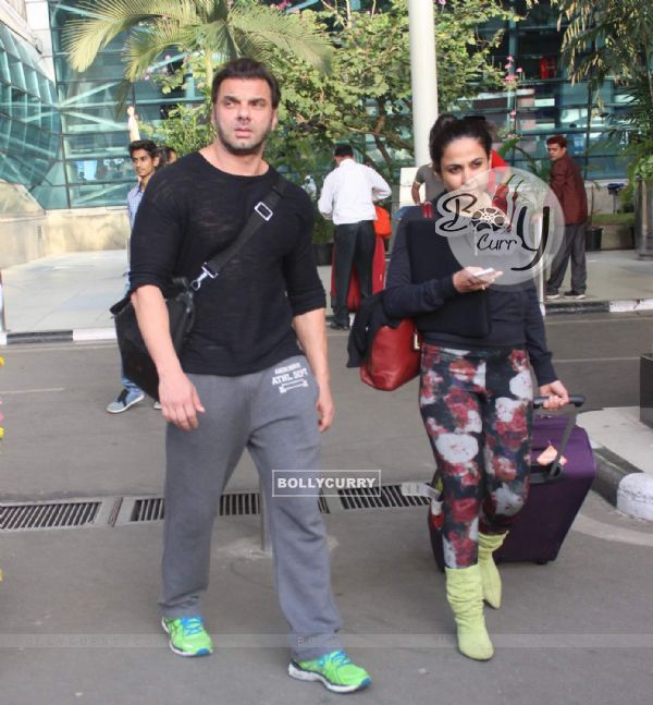 Sohail Khan was snapped at Airport