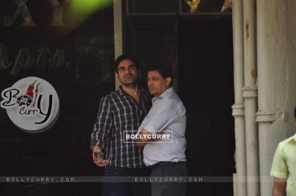 Arbaaz Snapped at Salman Khan's Residence