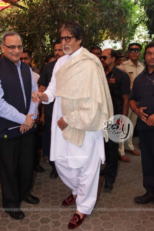 Amitabh Bachchan was snapped at the Felicitation Ceremony of Shashi Kapoor