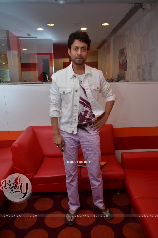 Irrfan Khan poses for the media at the Promotions of Piku on Red FM (364830)