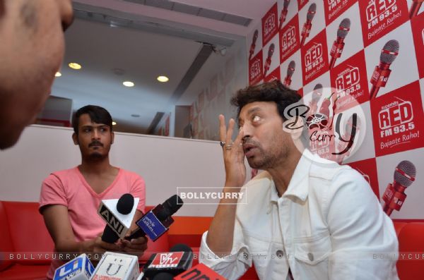Irrfan Khan interacts with the media at the Promotions of Piku on Red FM (364869)
