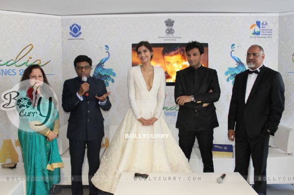 Sonam Kapoor at Book Launch of Vikas Khanna at Cannes 2015