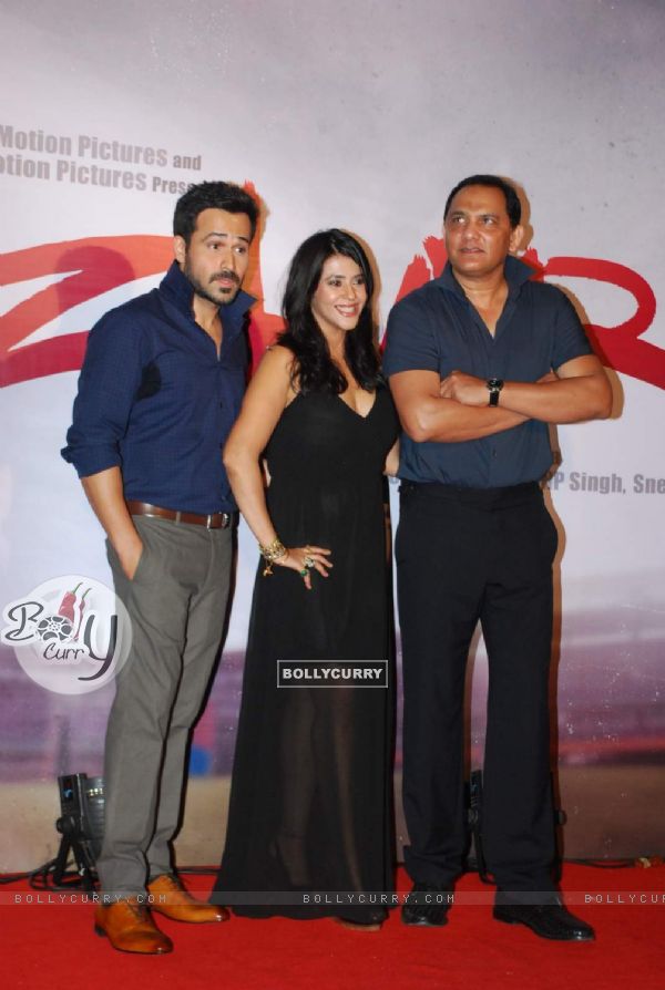 Ekta Kapoor, Emraan Hashmi and Mohammad Azharuddin at Azhar Film Launch (365694)