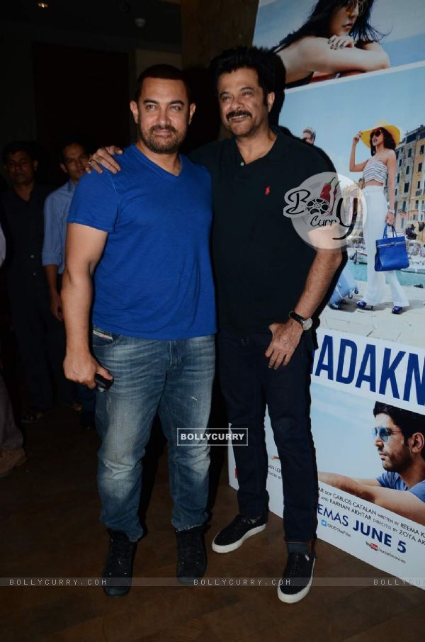 Aamir Khan and Anil Kapoor at Special Screening of Dil Dhadakne Do (366255)