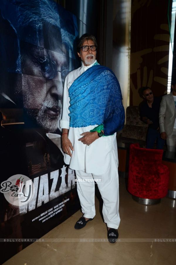 Amitabh Bachchan at Trailer Launch of Wazir (366770)