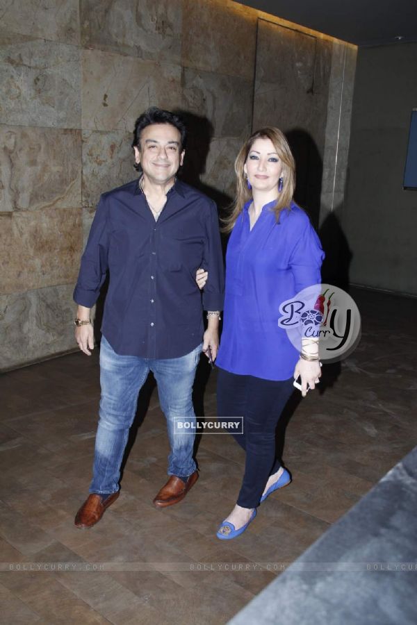 Adnan SAmi with His Wife at Screening of Dil Dhadakne Do (366938)