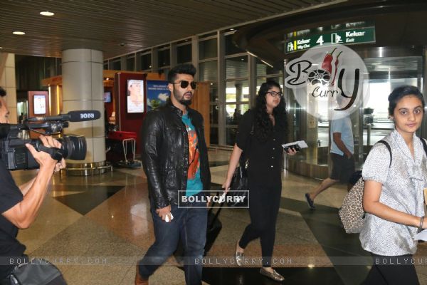 Arjun Kapoor with sister Anshula Kapoor was snapped at KL Airport