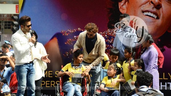 Hrithik Roshan interacts with special kids at Pavillion Mall in Malaysia