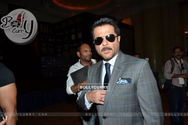 Anil Kapoor poses for the media at IIFA 2015 Press Conference