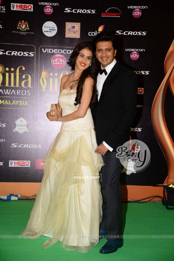 Riteish and Genelia Deshmukh at IIFA Awards