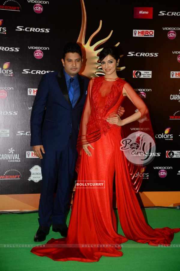 Bhushan and Divya Khosla Kumar at IIFA Awards