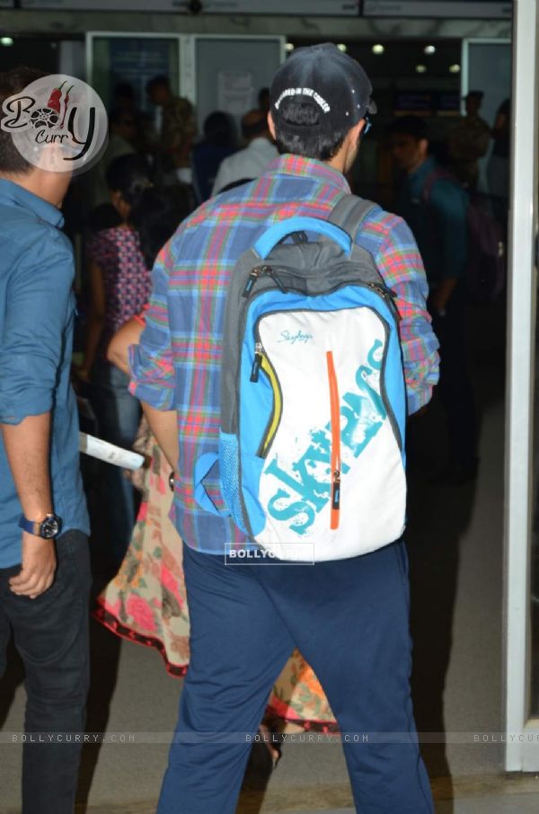 Varun Dhawan With His Skybag! Snapped at Airport