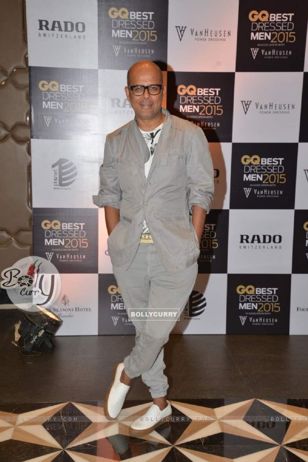 Narendra Kumar poses for the media at GQ India Best-Dressed Men in India 2015