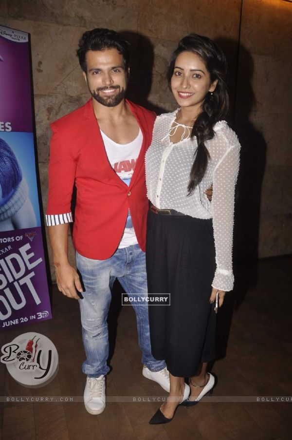 Rithvik Dhanjani and Asha Negi at Special Screening of Inside Out