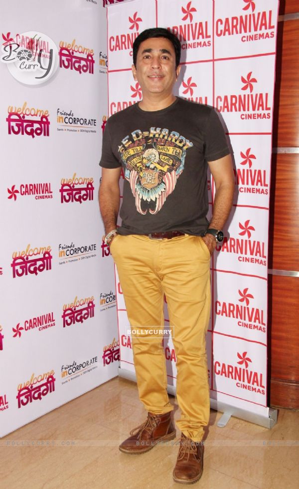 Pushkar Shotri at Premiere of Marathi Movie 'Welcome Zindagi'