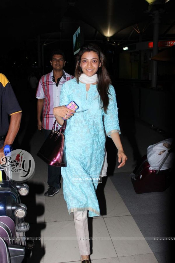 Kajal Aggarwal Snapped at Airport