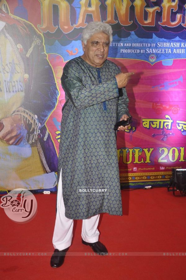 Javed Akhtar at Premiere of Guddu Rangeela