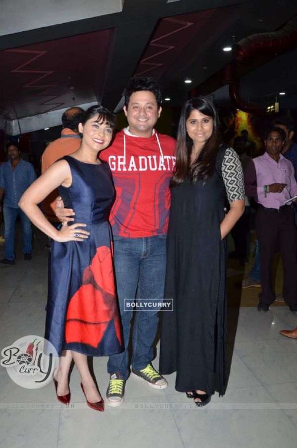 Sonalee, Swapnil and Sai at Premiere of Marathi Movie 'Shutter'
