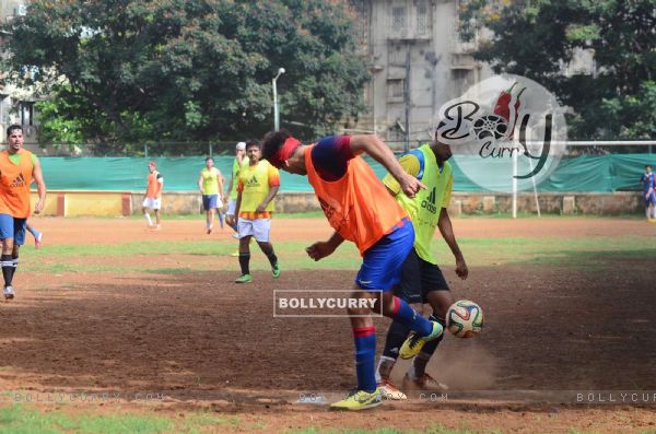 Ranbir Kapoor Snapped Playing a Friendly Football Match