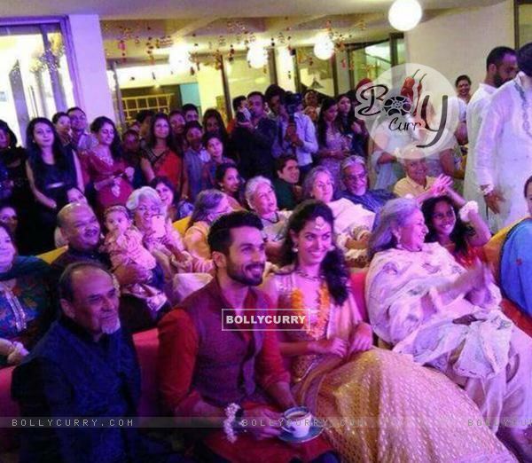 The Happy Couple Shahid Kapoor and Mira Rajput Enjoys Sangeet!