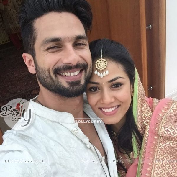 Shahid Kapoor and Mira Rajput's first selfie together