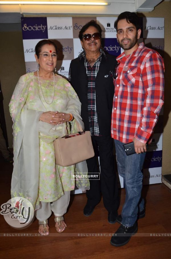Sinha Family poses for the media at Society Magazine Cover Launch