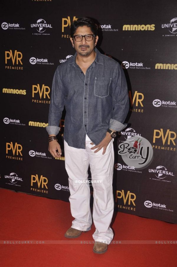 Arshad Warsi poses for the media at the Premier of Minions