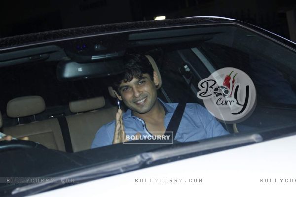 Siddharth Shukla was snapped at the Special Screening of Bahubali