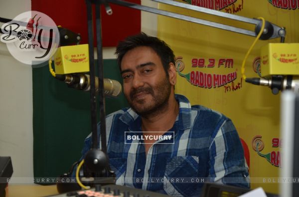 Ajay Devgn was at the Promotions of Drishyam at Radio Mirchi 98.3