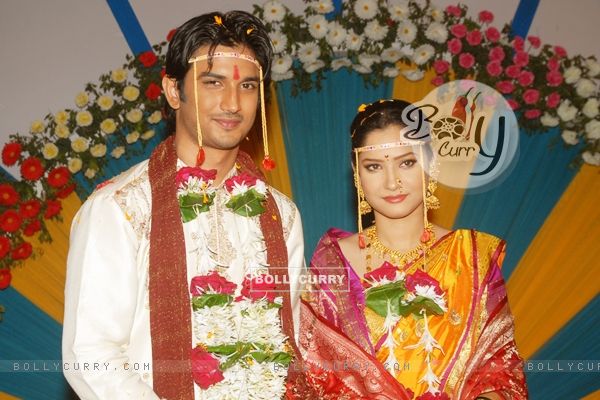 Marriage stills of Archana and Manav
