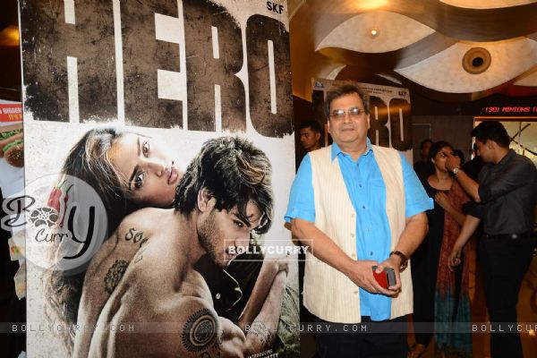 Subhash Ghai poses for the media at the Trailer Launch of Hero