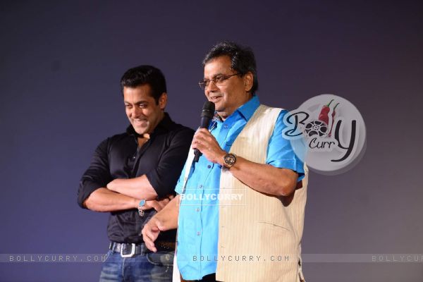 Subhash Ghai interacts with the audience at the Trailer Launch of Hero