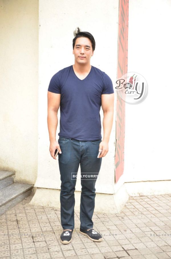 Rinzing Denzongpa poses for the media at the Trailer Launch of Hero