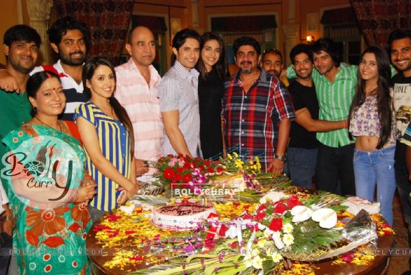 Tere Sheher Mein Team pose for the media at Dhruv Bhandari and Rafi Malik's Birthday Bash