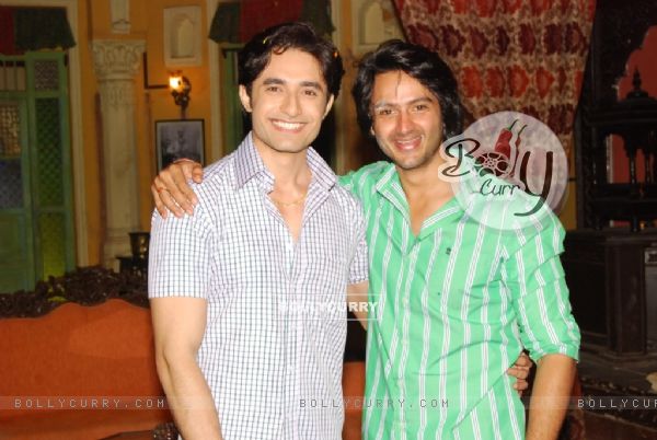 Dhruv Bhandari and Rafi Malik pose for the media at their Birthday Bash