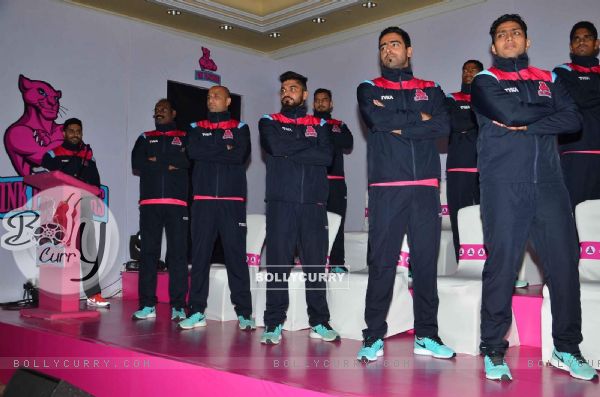 Abhishek Bachchan at Press Conference of Jaipur Pink Panthers